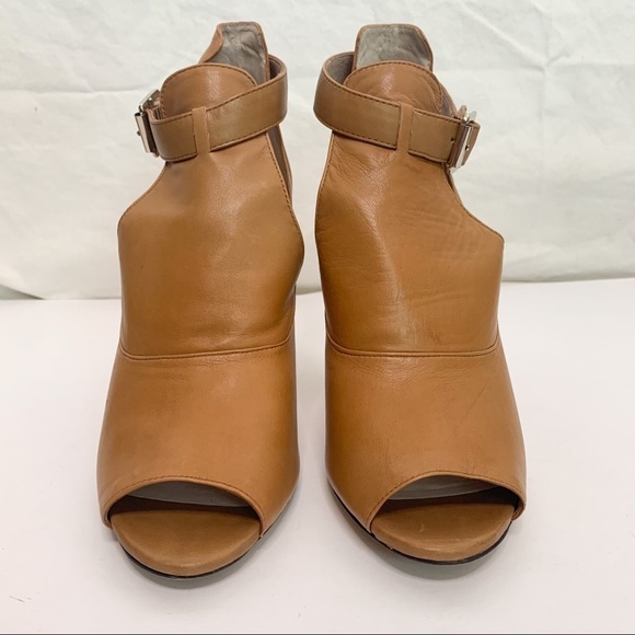 VINCE CAMUTO Leather Open Toe Ankle Booties - Picture 7 of 13